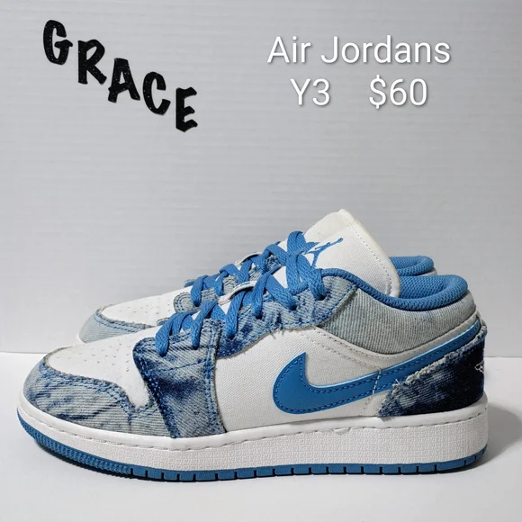 Jordan Kids Sneakers - Blue and White - Picture 2 of 2